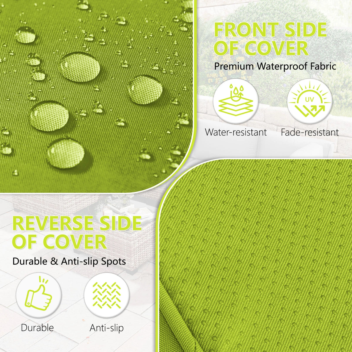 14-Piece Outdoor Sectional Replacement Cushions – Patio Cushion Set-