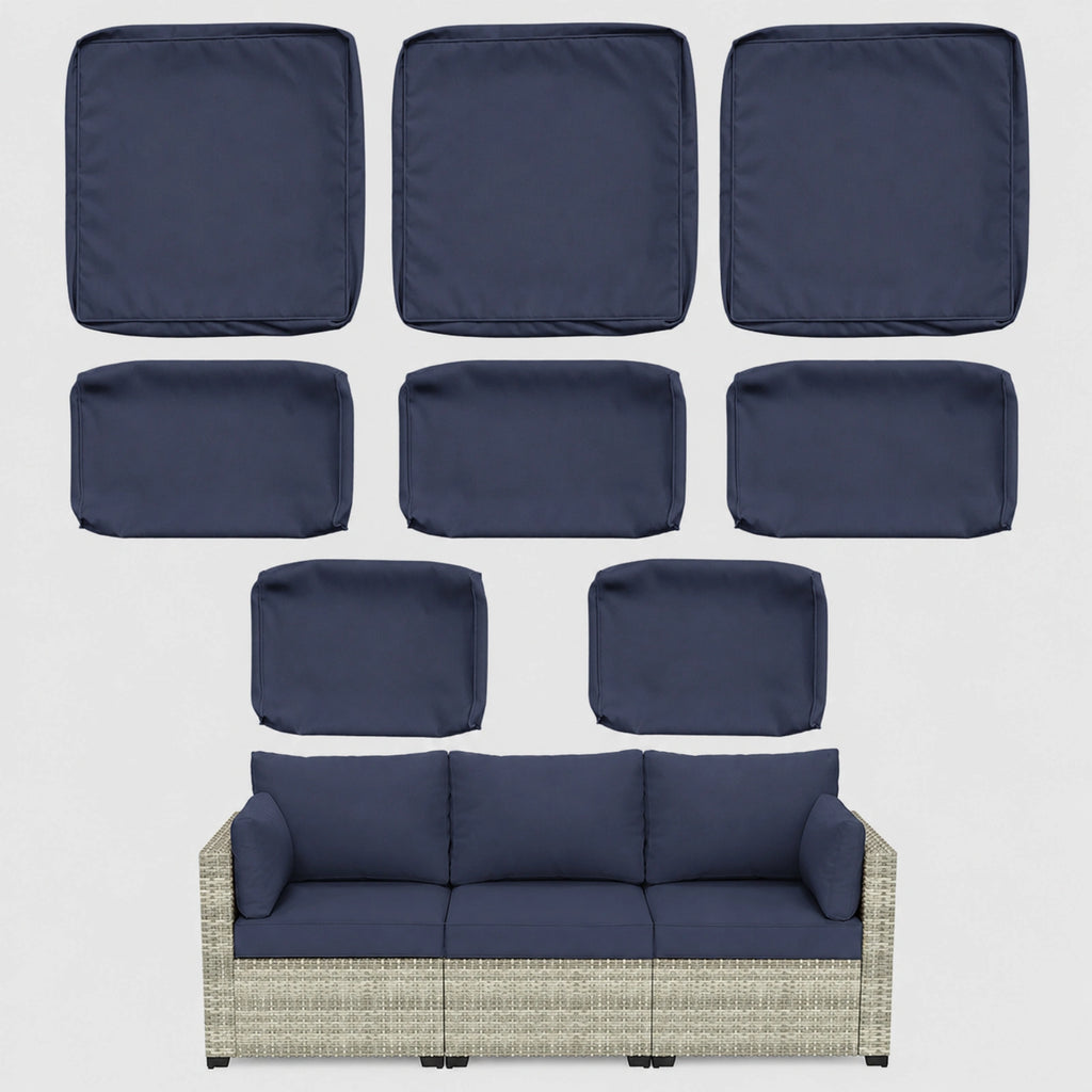 8 Piece Outdoor Patio Cushion Cover Set
