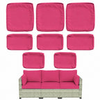 8 Piece Outdoor Patio Cushion Cover Set