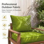 2 Pack Outdoor Deep Seat Cushion Pillow Set-
