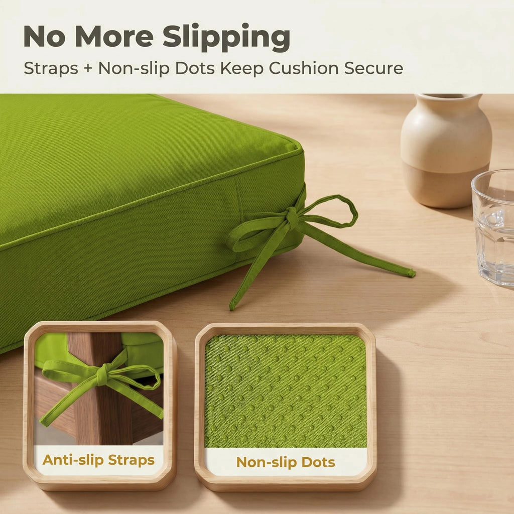 2 Pack Outdoor Deep Seat Cushion Pillow Set-