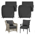 2 Pack Patio Cushion & Chair Cover Set-