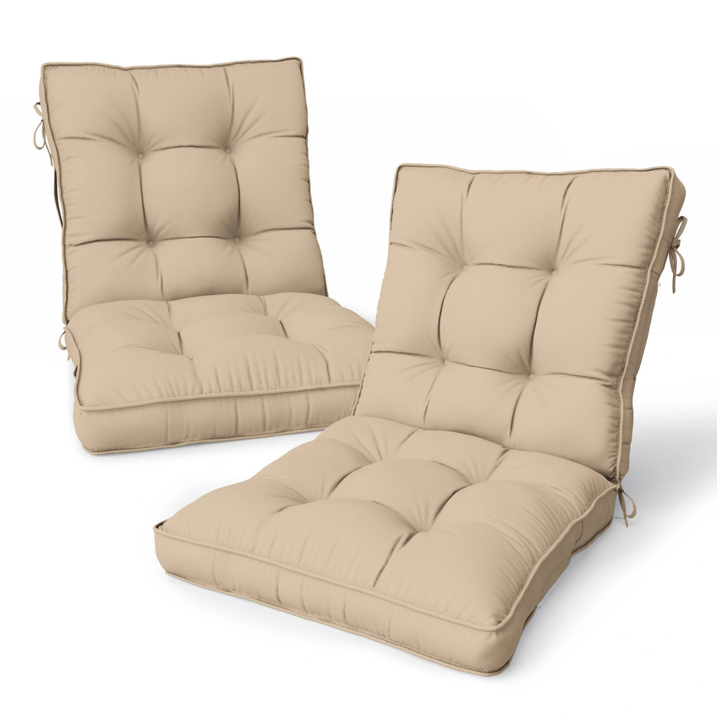 2 Pack Patio High Back Replacement Cushions-