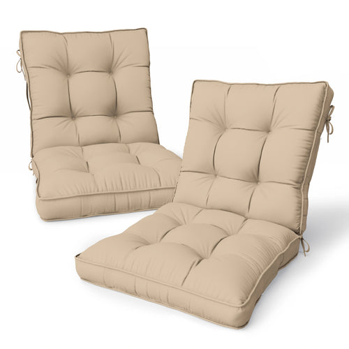 2 Pack Patio High Back Replacement Cushions-