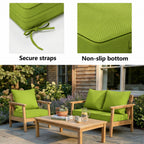 2 Pack Patio Cushion & Pillow Cover Set