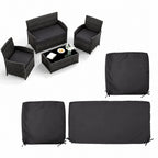 3PCS Outdoor Seat Replacement Cushion Covers