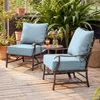 WNP cushion 2 Pack Outdoor Deep Seat Cushion Pillow Set Sky Blue