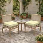 2 Pack Outdoor Seat Cushions Light Yellow