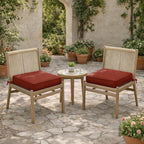 2 Pack Outdoor Seat Cushions Terra Red