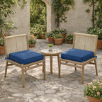 2 Pack Outdoor Seat Cushions Blue