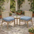 2 Pack Outdoor Seat Cushions Sky Blue