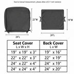 2 Pack Patio Cushion & Pillow Cover Set