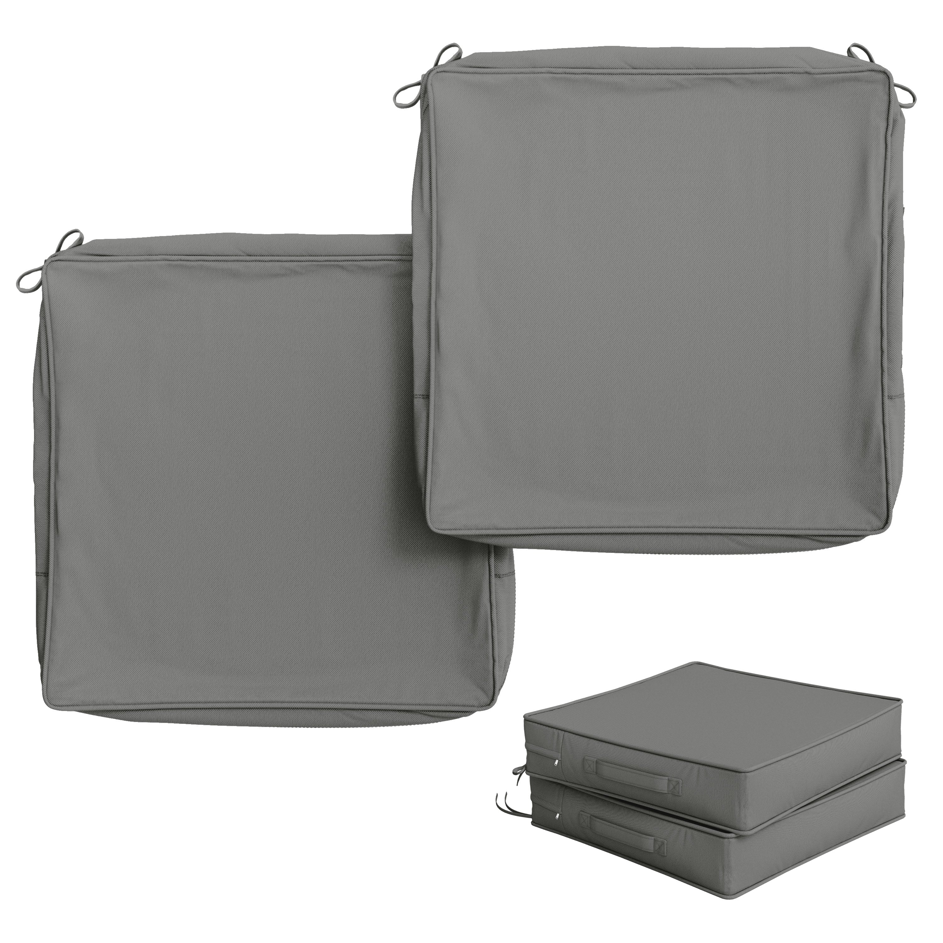 2 Pack Outdoor Seat Cushion Covers
