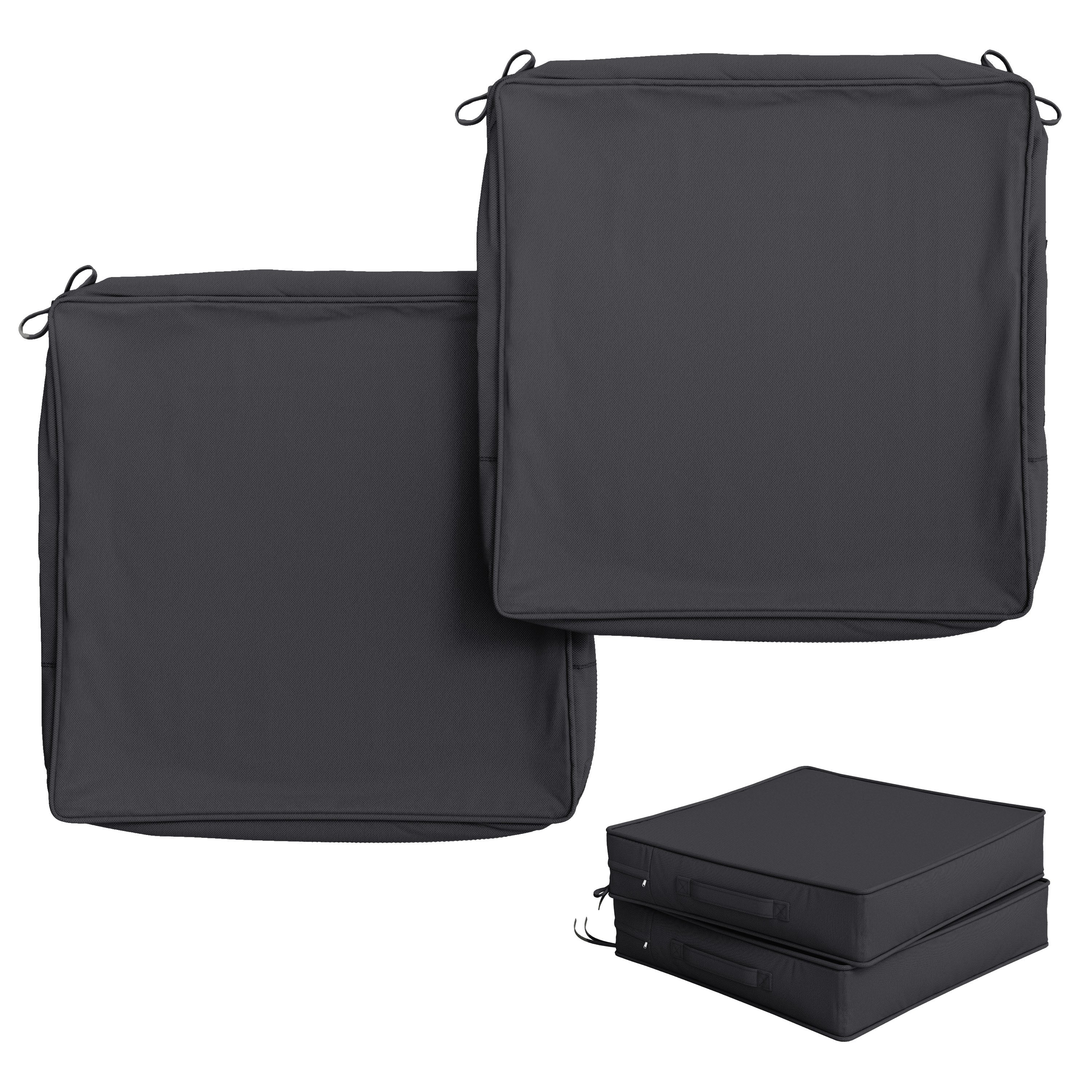 2 Pack Outdoor Seat Cushion Covers