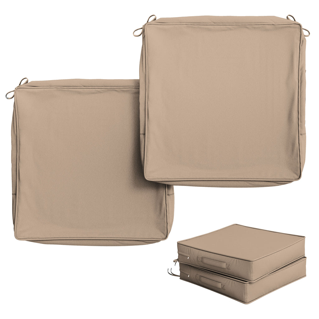 2 Pack Outdoor Seat Cushion Covers