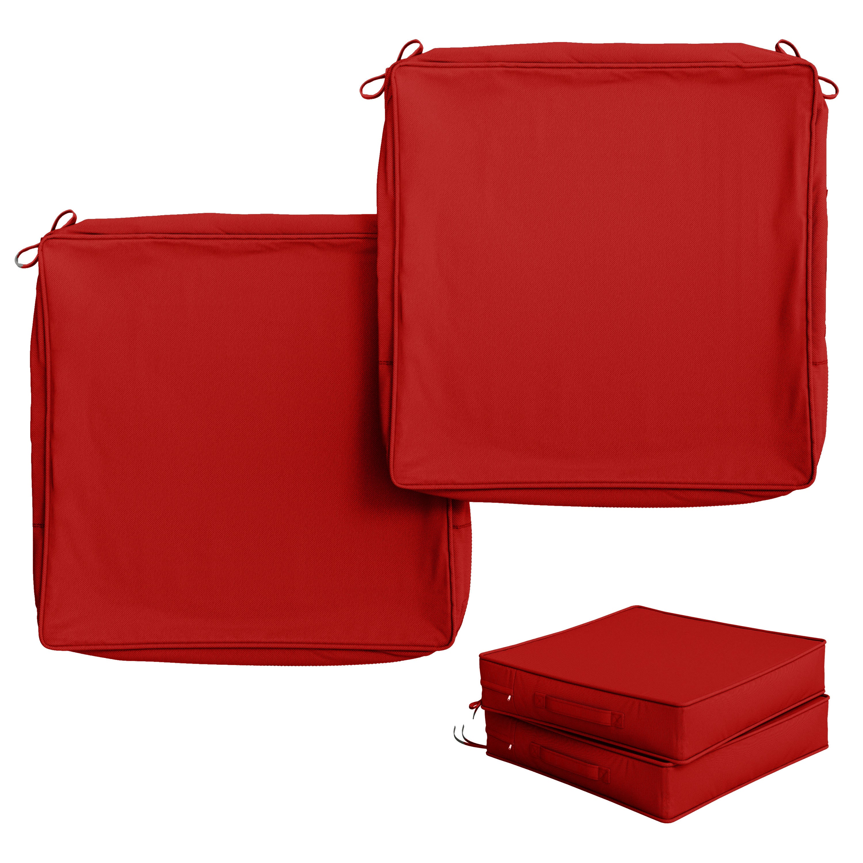 2 Pack Outdoor Seat Cushion Covers