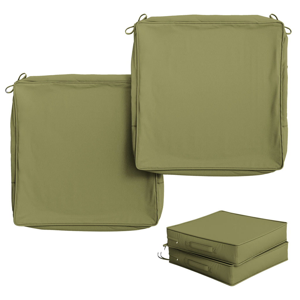 2 Pack Outdoor Seat Cushion Covers
