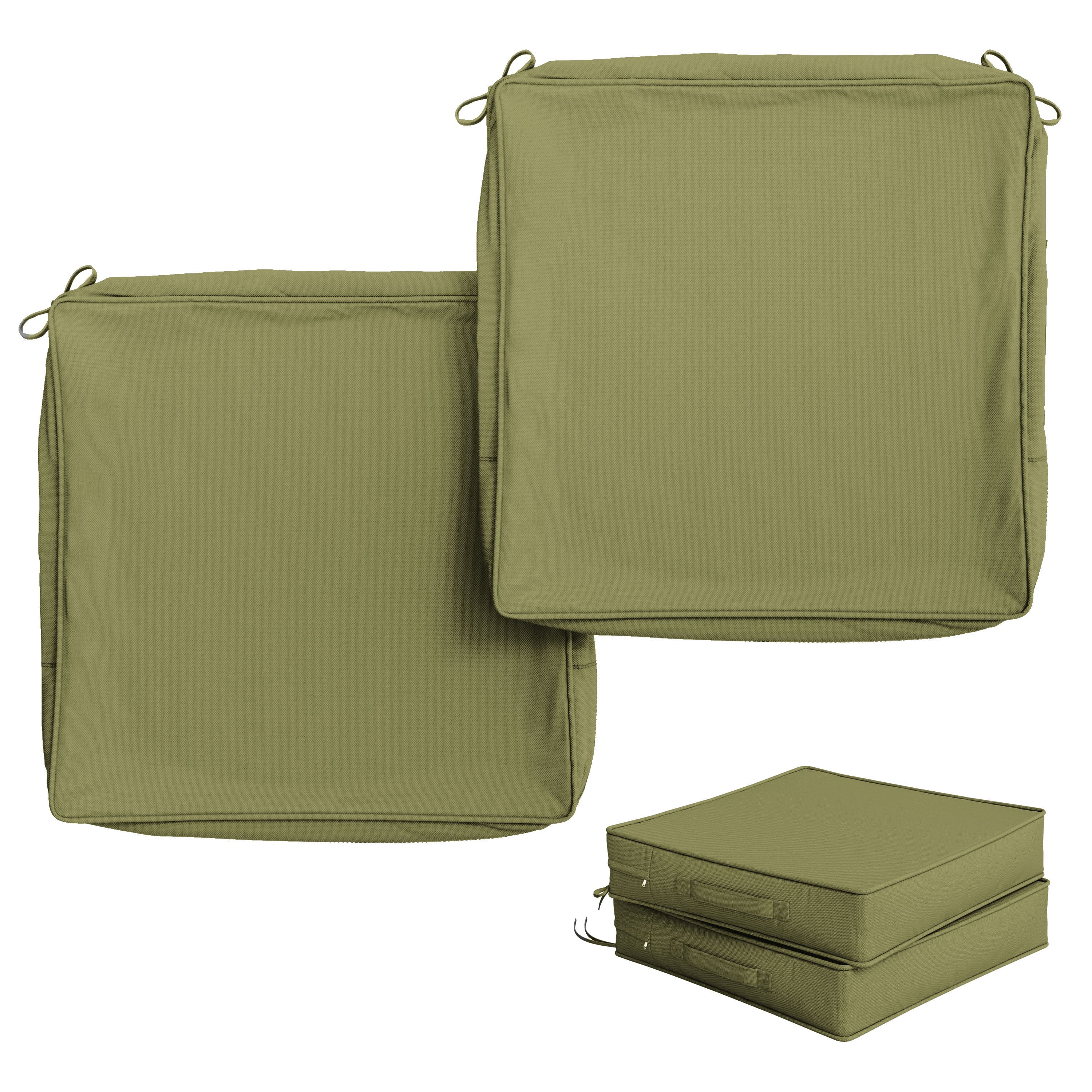 2 Pack Outdoor Seat Cushion Covers
