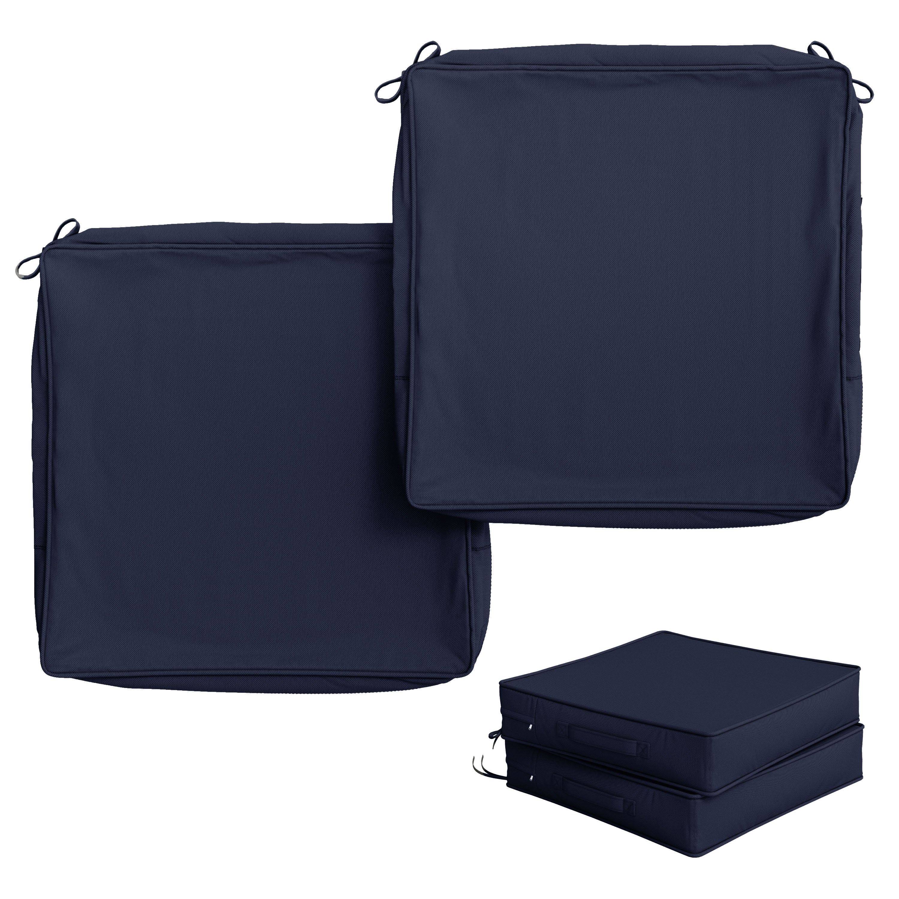 2 Pack Outdoor Seat Cushion Covers