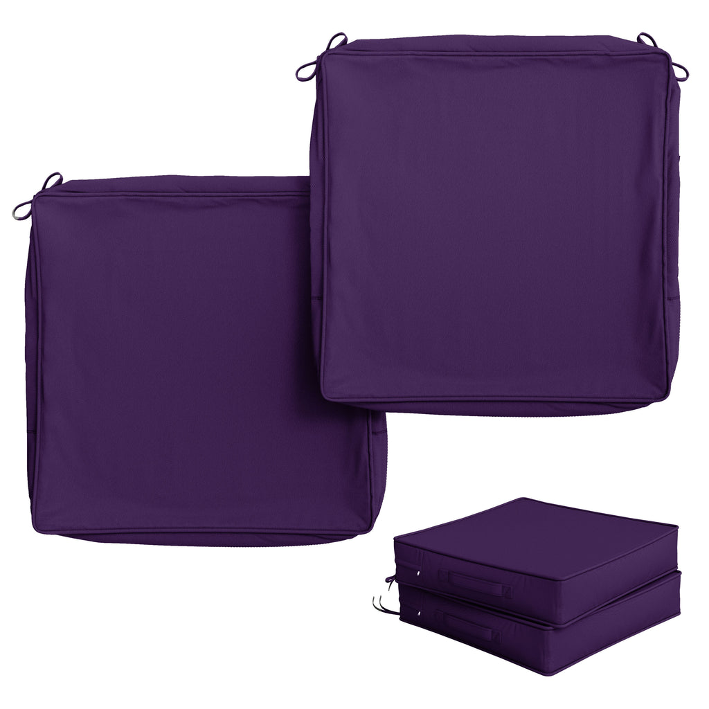 2 Pack Outdoor Seat Cushion Covers
