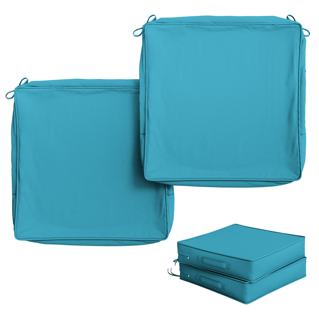 2 Pack Outdoor Seat Cushion Covers