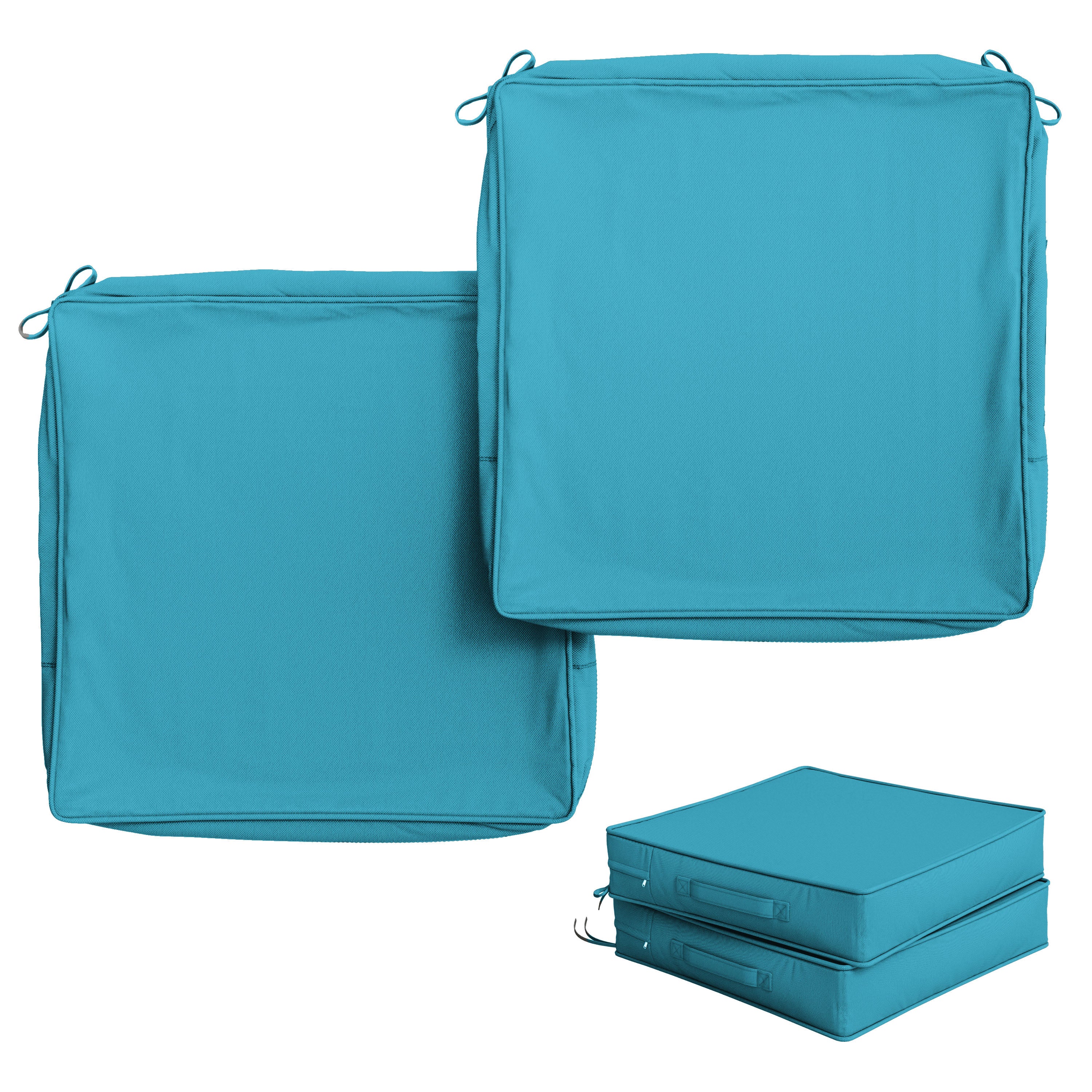 2 Pack Outdoor Seat Cushion Covers