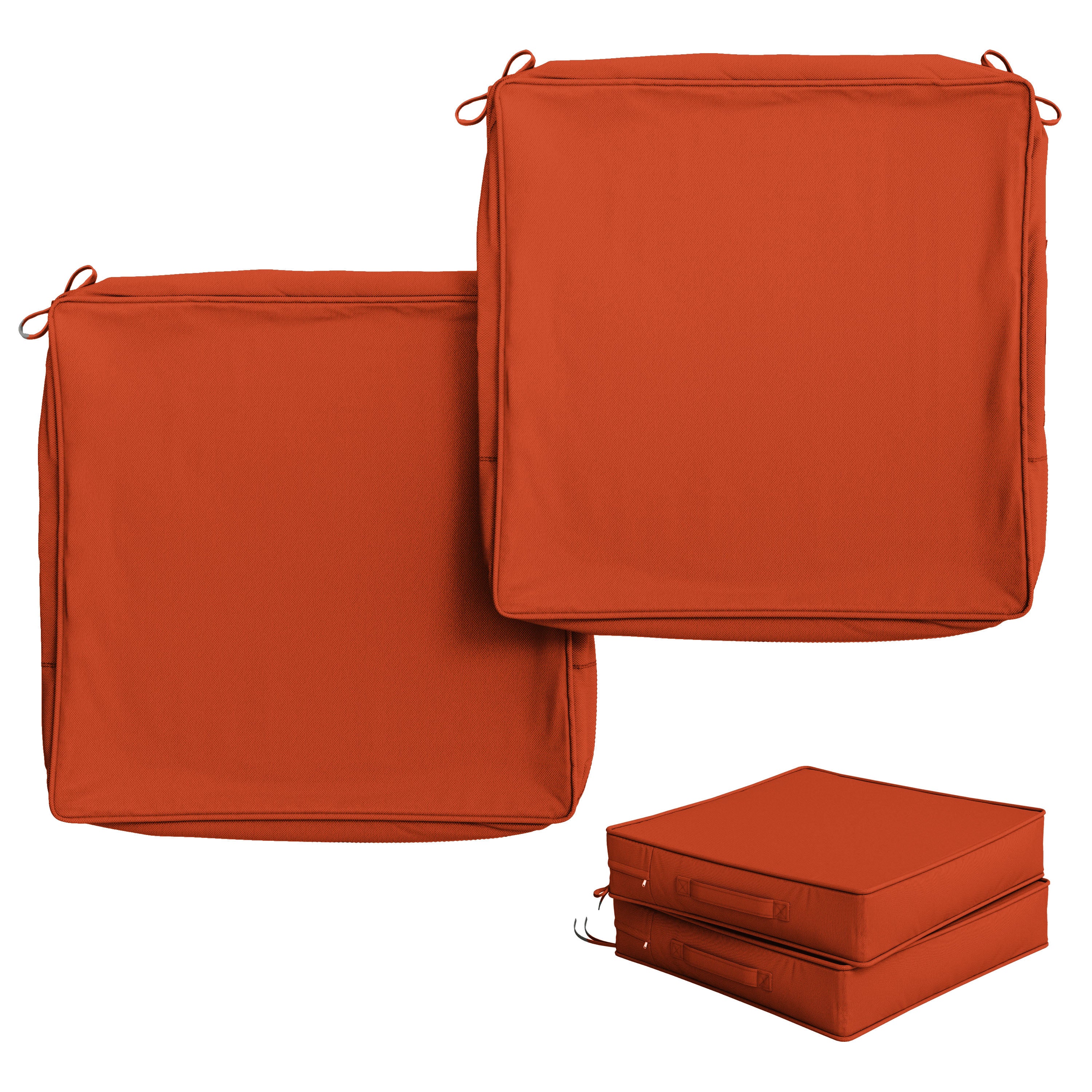 2 Pack Outdoor Seat Cushion Covers