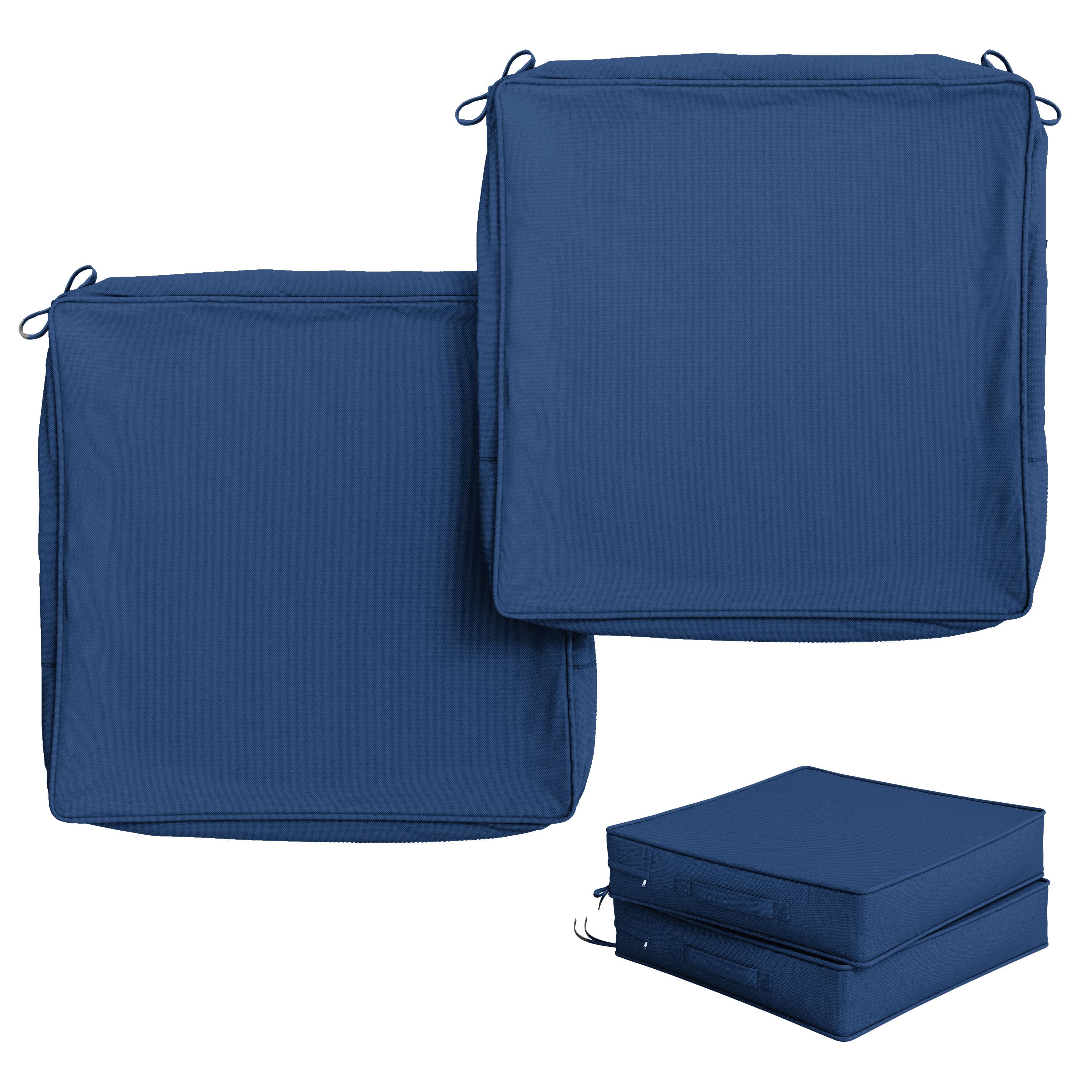 2 Pack Outdoor Seat Cushion Covers