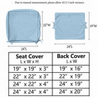2 Pack Patio Cushion & Pillow Cover Set