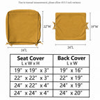 2 Pack Patio Cushion & Pillow Cover Set