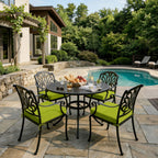 4 Pack Outdoor Seat Cushions-Grass Green