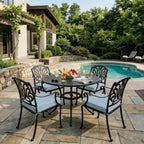 4 Pack Outdoor Seat Cushions-Sky Blue