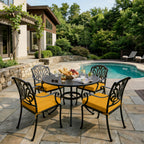 4 Pack Outdoor Seat Cushions-Yellow