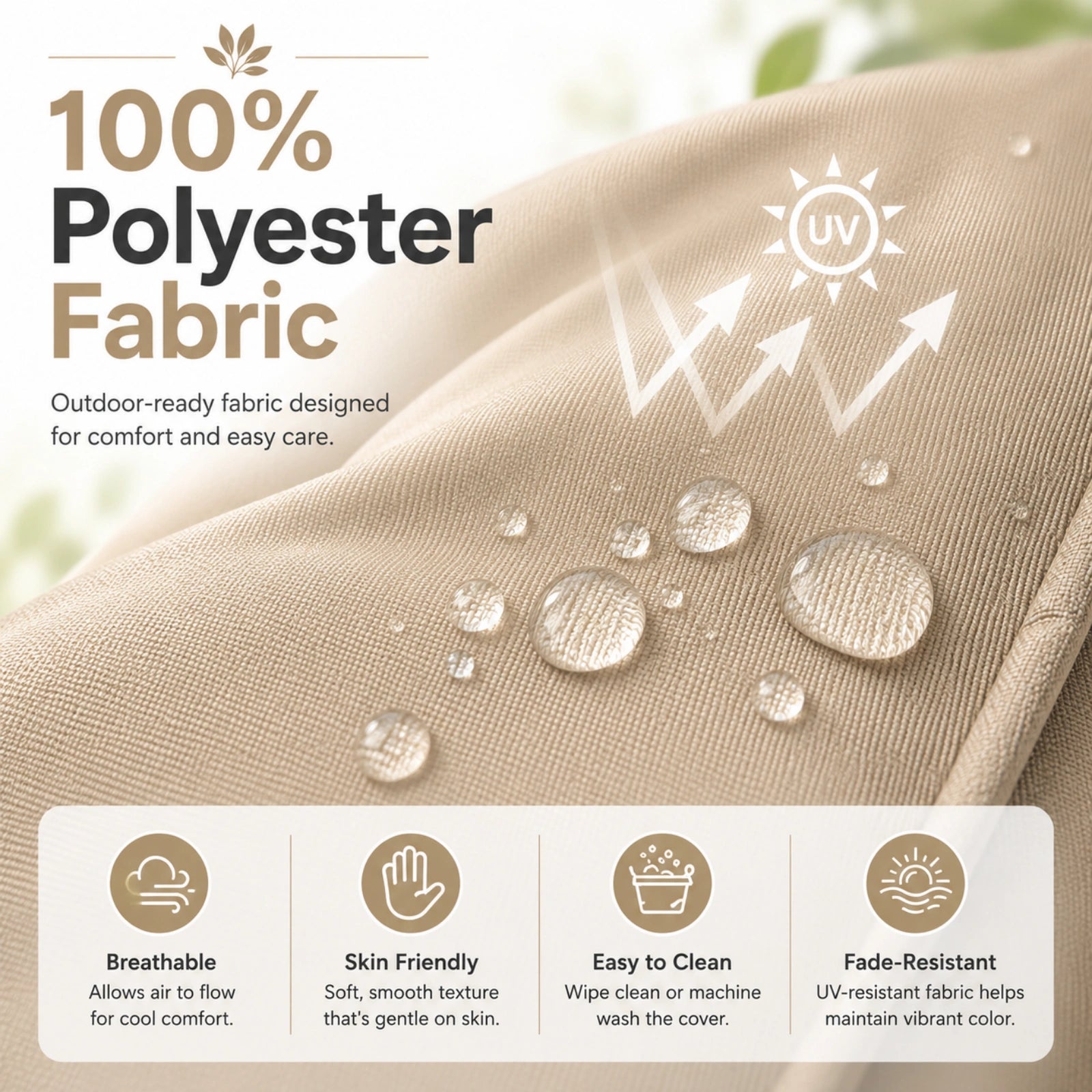 4 Pack Patio High Back Replacement Cushions-