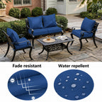 2 Pack Patio Cushion & Pillow Cover Set