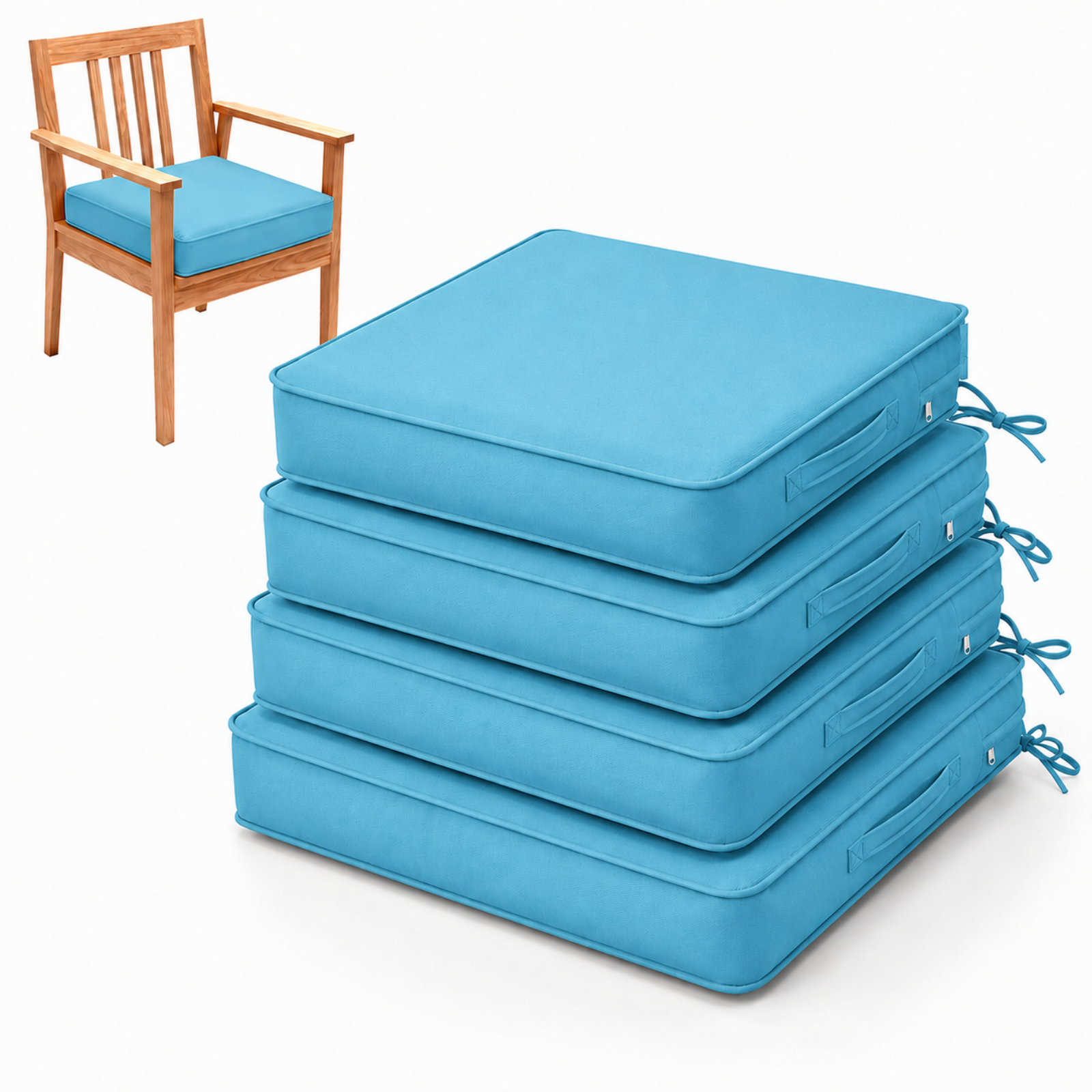 WNP cushion 4 Pack Outdoor Seat Cushions