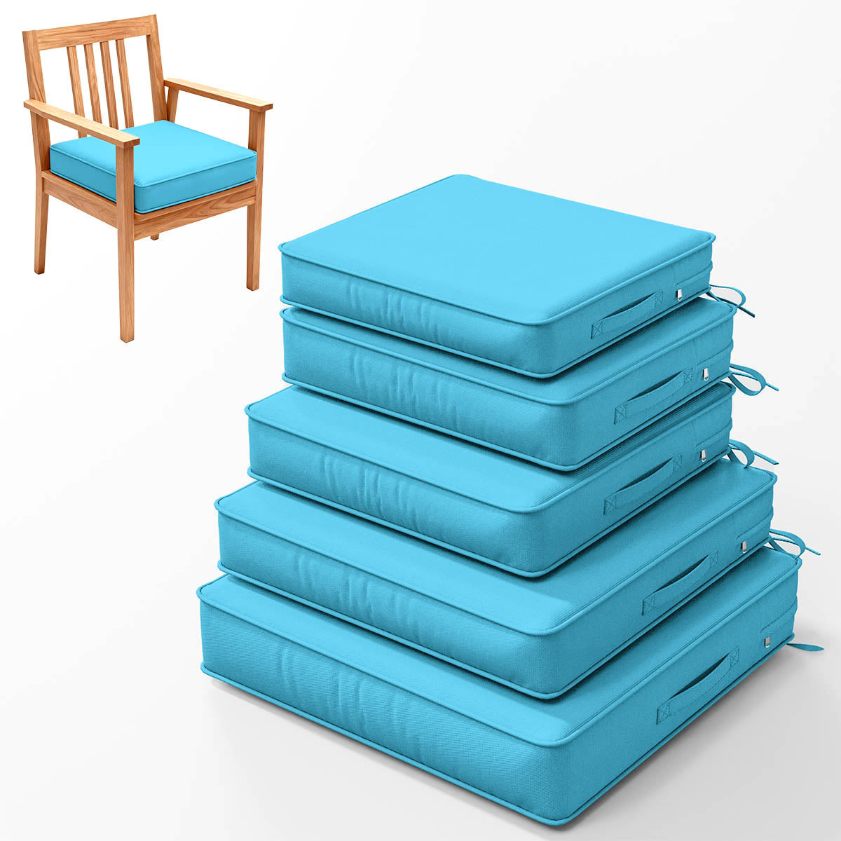 WNP cushion 4 Pack Outdoor Seat Cushions