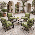 4 Pack Outdoor Deep Seat Cushion Pillow Set Light Green