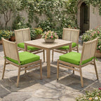 4 Pack Outdoor Seat Cushions Grass Green