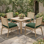 4 Pack Outdoor Seat Cushions Olive Green