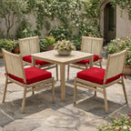 4 Pack Outdoor Seat Cushions Red