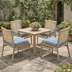 4 Pack Outdoor Seat Cushions Sky Blue