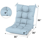 WNP cushion 4 Pack Patio High Back Replacement Cushions