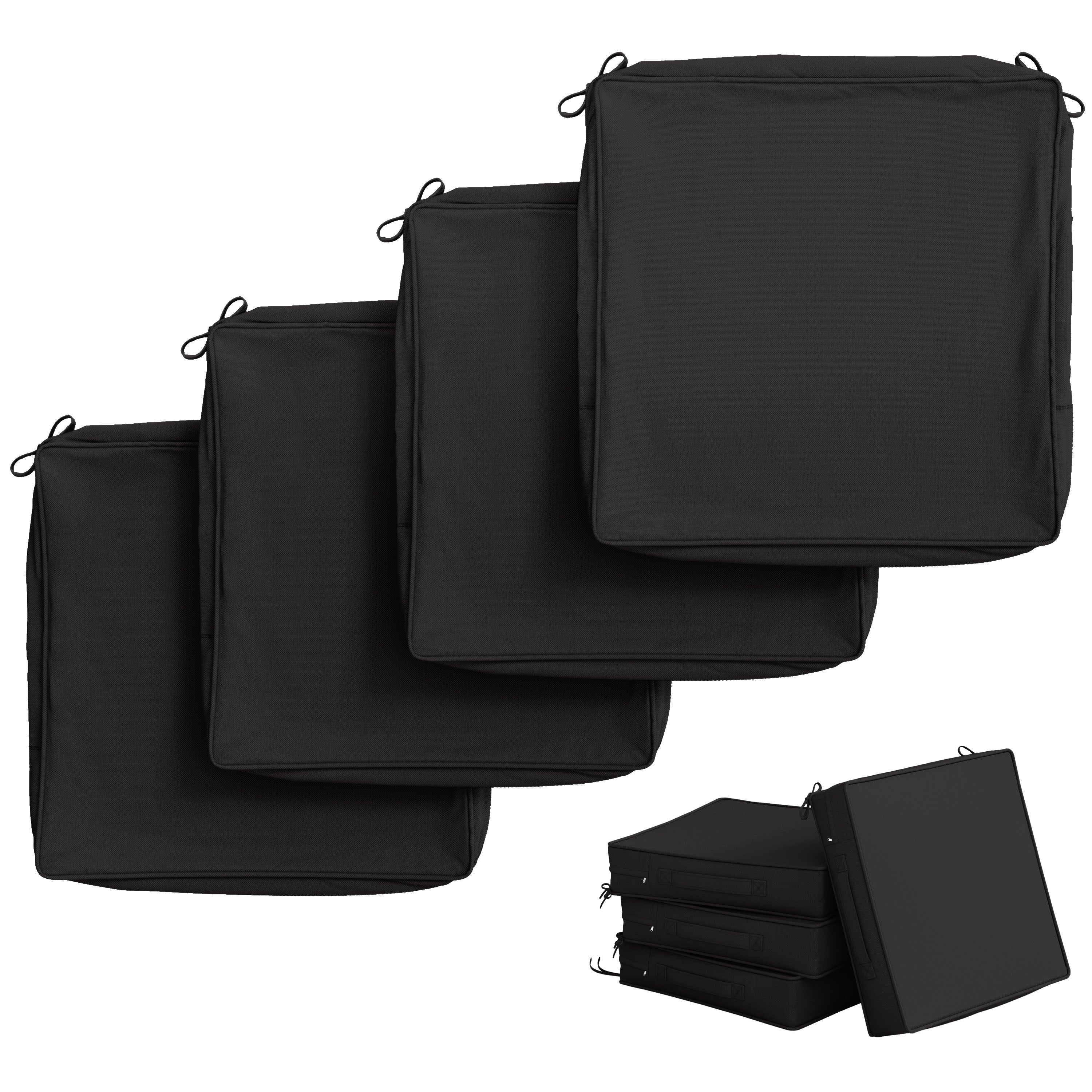 4 Pack Outdoor Seat Cushion Covers