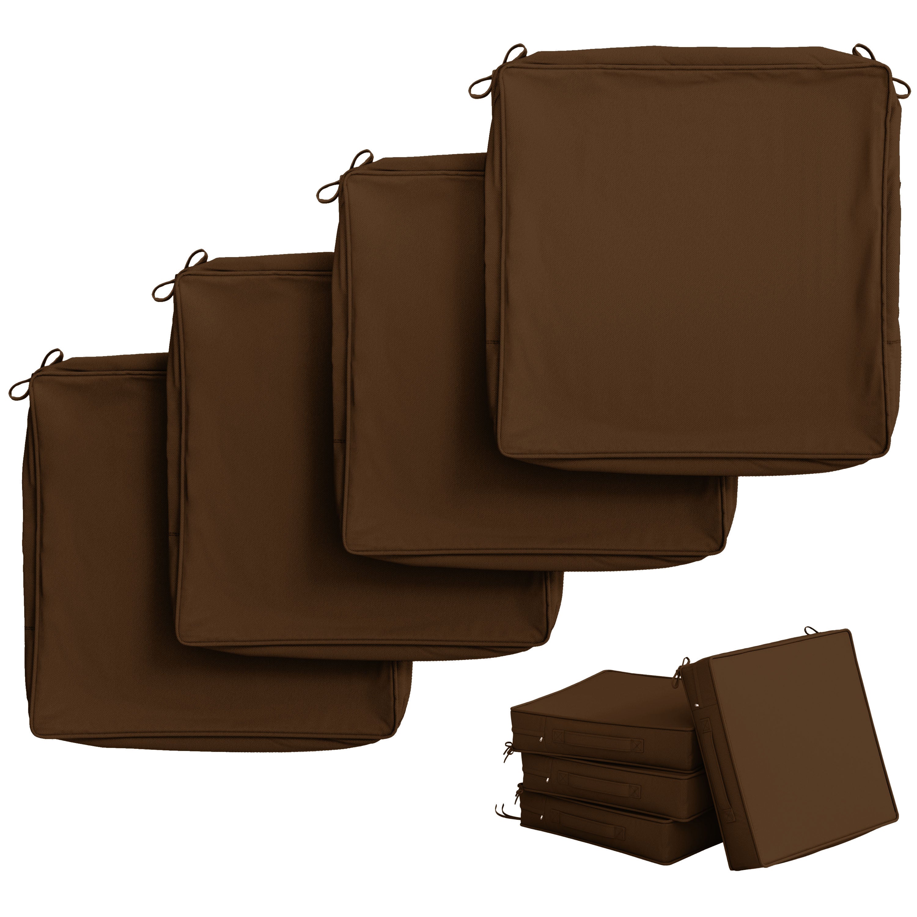 4 Pack Outdoor Seat Cushion Covers