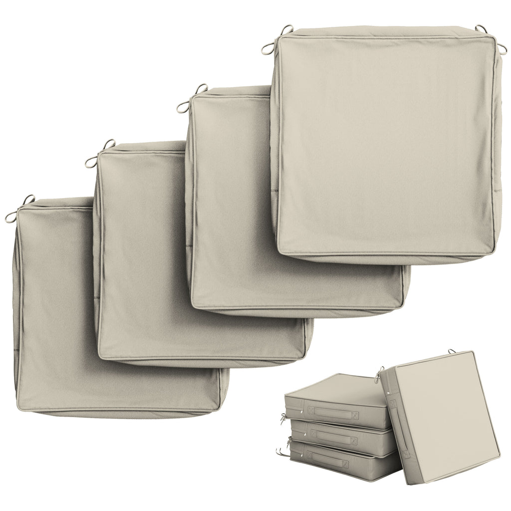 4 Pack Outdoor Seat Cushion Covers