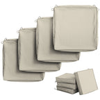 4 Pack Outdoor Seat Cushion Covers