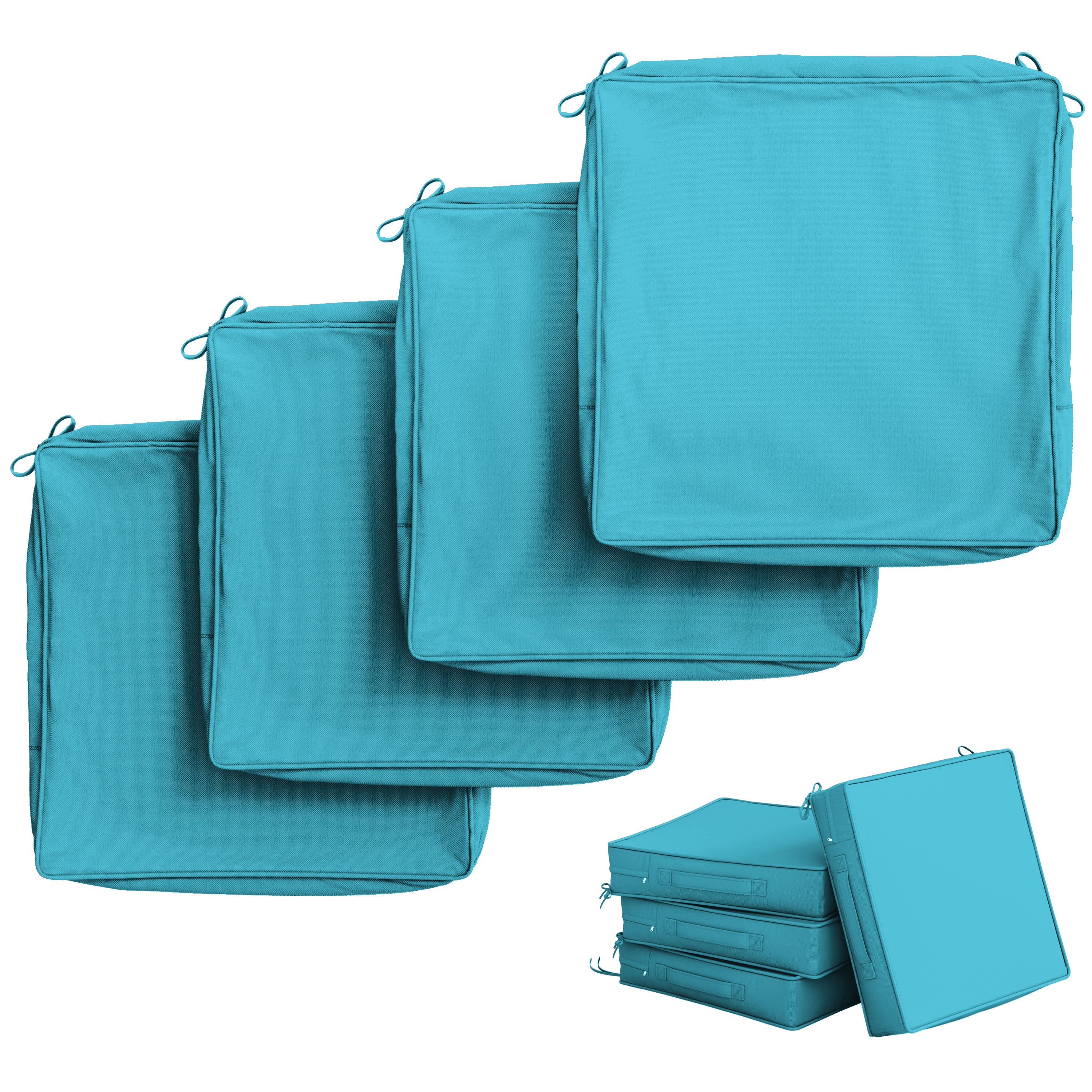 4 Pack Outdoor Seat Cushion Covers