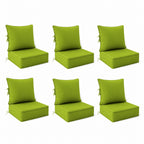 6 Pack Outdoor Deep Seat Cushion Pillow Set-