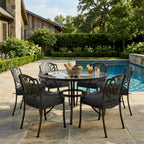6 Pack Outdoor Seat Cushions-Black